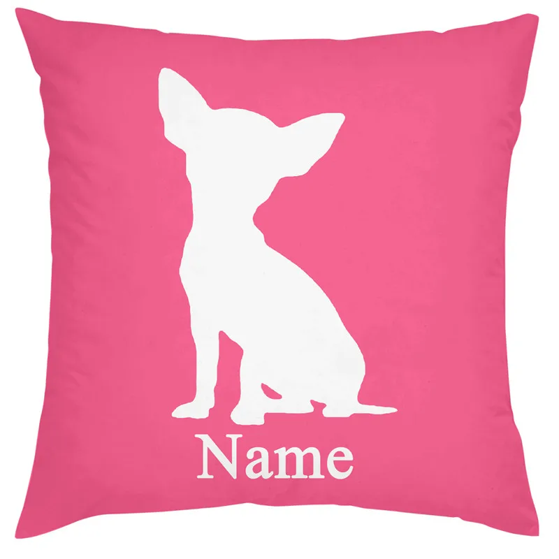 Персонализированные Чехлы для подушек чихуахуа индивидуальная подушка собак