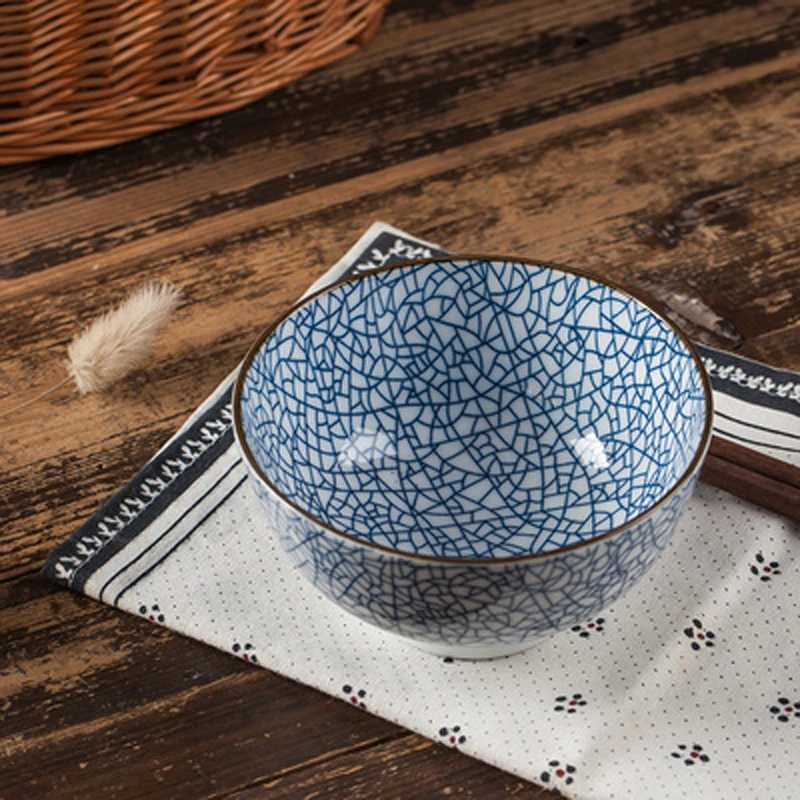 Набор из 4 традиционные японские Стиль Керамика обеденные пиалы фарфор риса чаши