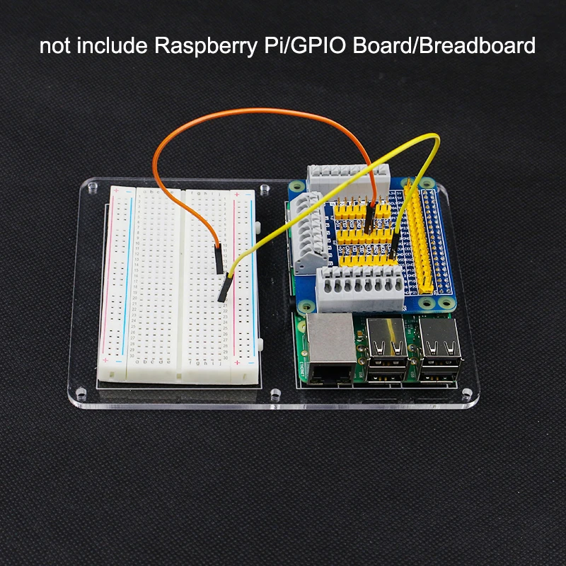 Raspberry Pi Монтажная пластина 14 5*10 5 см Акриловая доска + 400 точек Breasboard совместимая 4/3B