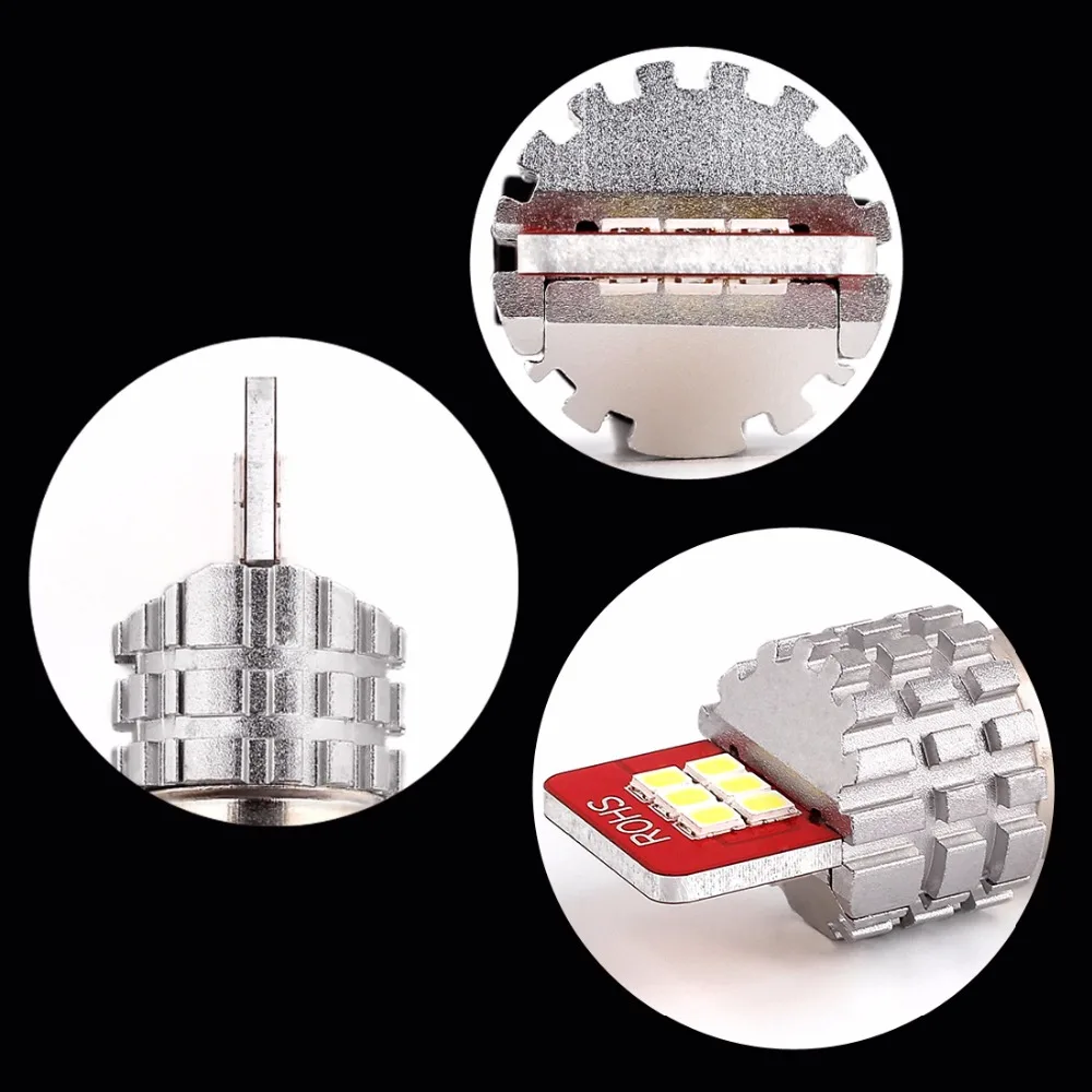 2x1156 7507 Bau15s PY21W светодио дный лампы 12-SMD для автомобиля спереди или сзади боковой