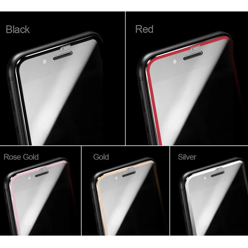 3D защитное стекло из алюминиевого сплава для iphone 6 6s 7 8 plus полное покрытие защита