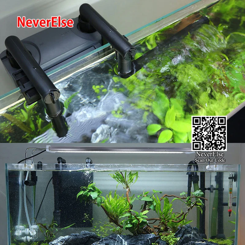 

Aquarium Filter Silent Multifiltration Pump 4 Layers Box+Sponge Adjustable Flow Rate Outlet Nozzle Fish Tank Oxygenation Cycle