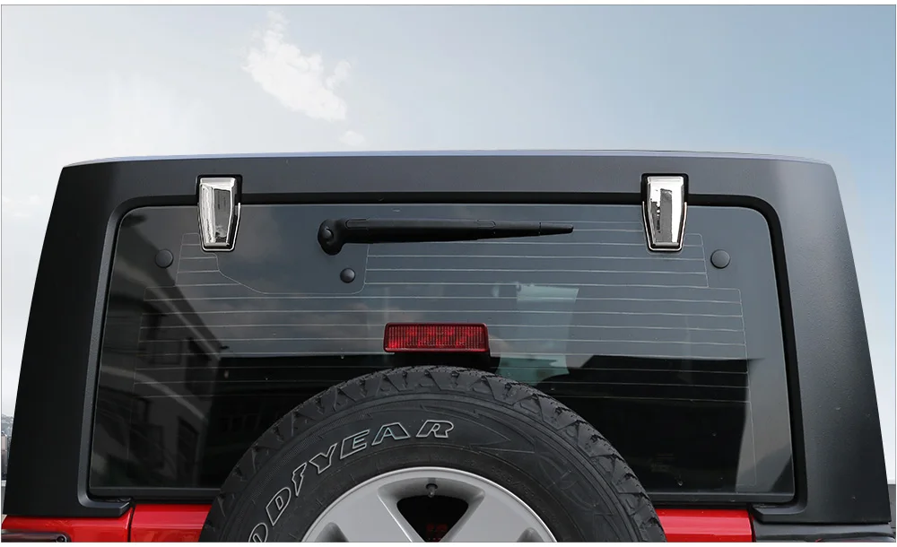 Наклейка на дверь заднего стекла автомобиля Sansour для Jeep Wrangler JK 2007-2017 | Автомобили и