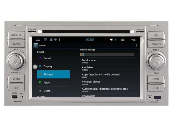 Android 5.1.1 АВТОМОБИЛЬ Аудио dvd плеер ДЛЯ FORD GALAXY/ТРАНЗИТ/KUGA gps Мультимедиа головного