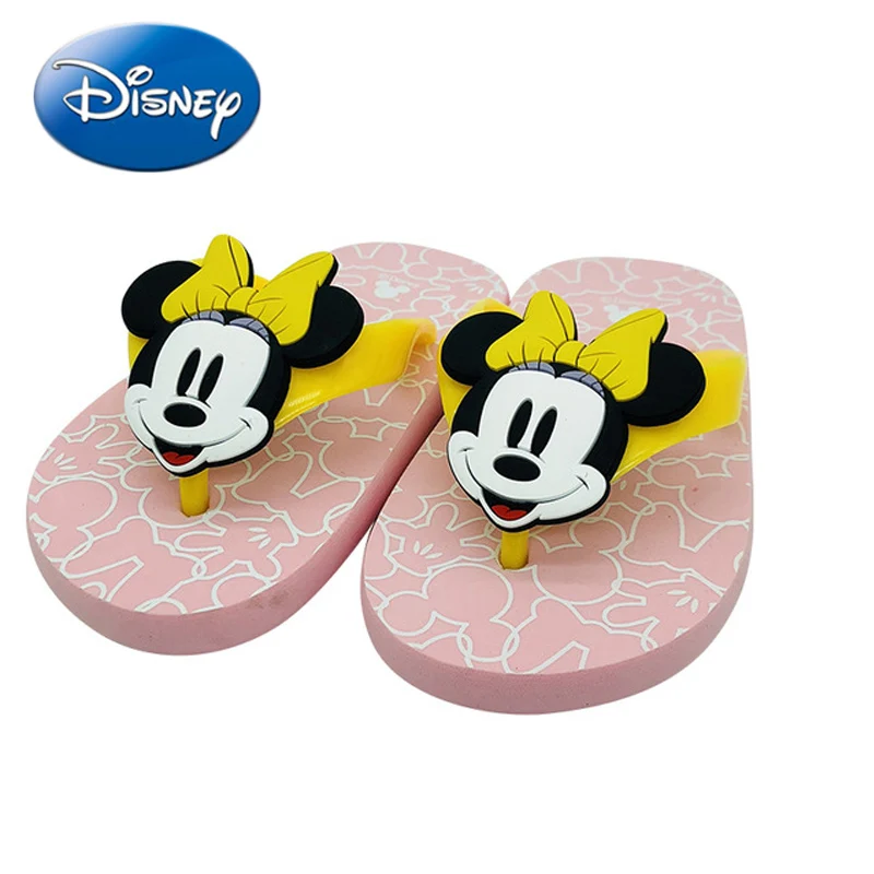 2018 детские шлепанцы Disney домашние Тапочки для ванной с изображением Микки Мауса
