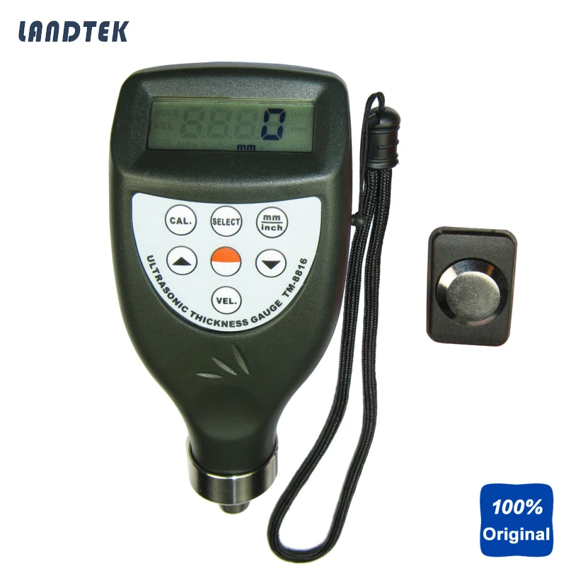 Цифровой ультразвуковой толщиномер измеритель толщины тестер гаж 1 0 ~ 200 мм 05 8