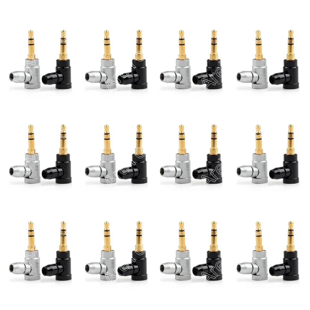 Areyourshop продажа 2 шт. медь 1/8 &quot3 5 мм стерео Прямоугольный штекер припоя Jack аудио