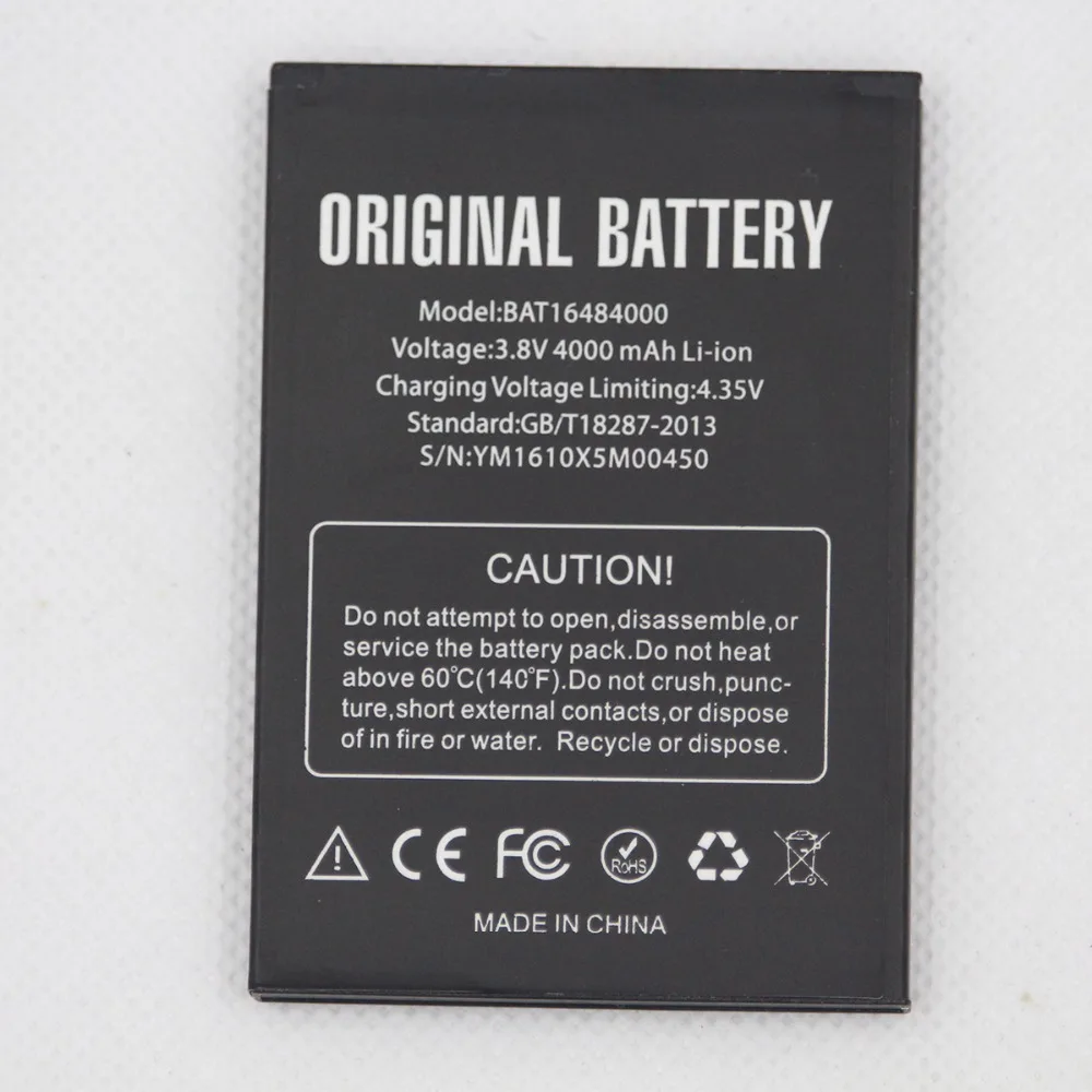 

10pcs/lot 4000mAh Mobile Phone Battery BAT16484000 For DOOGEE X5 Max Pro Batterie Accumulator BAT16484000 internal battery