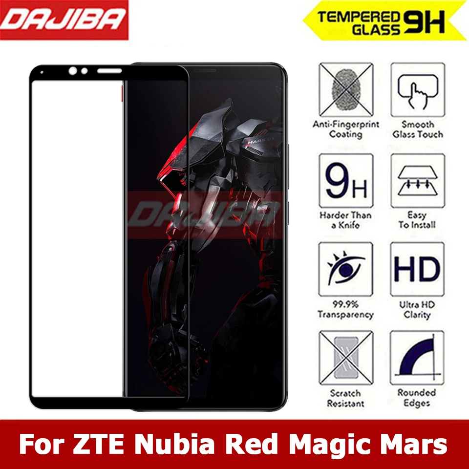 3D полное покрытие закаленное стекло для ZTE Nubia Red Magic Mars Взрывозащищенная защитная