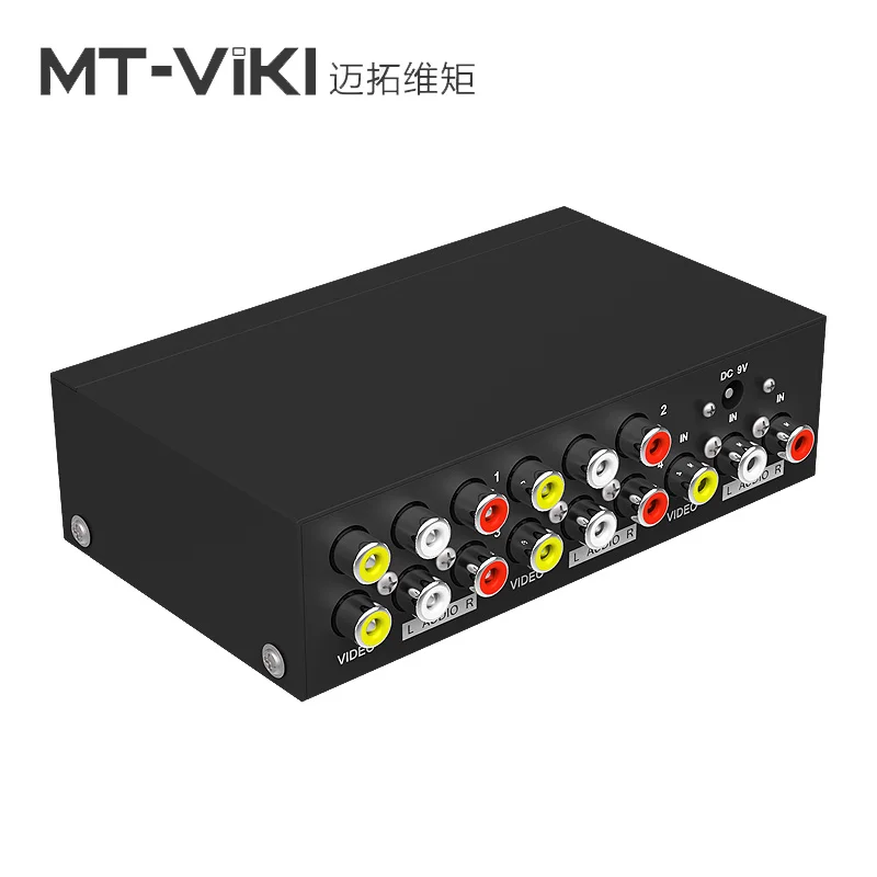 MT-Viki 1x4 RCA AV сплиттер 4 порта видео аудио дистрибьютор ТВ дисплей такое же