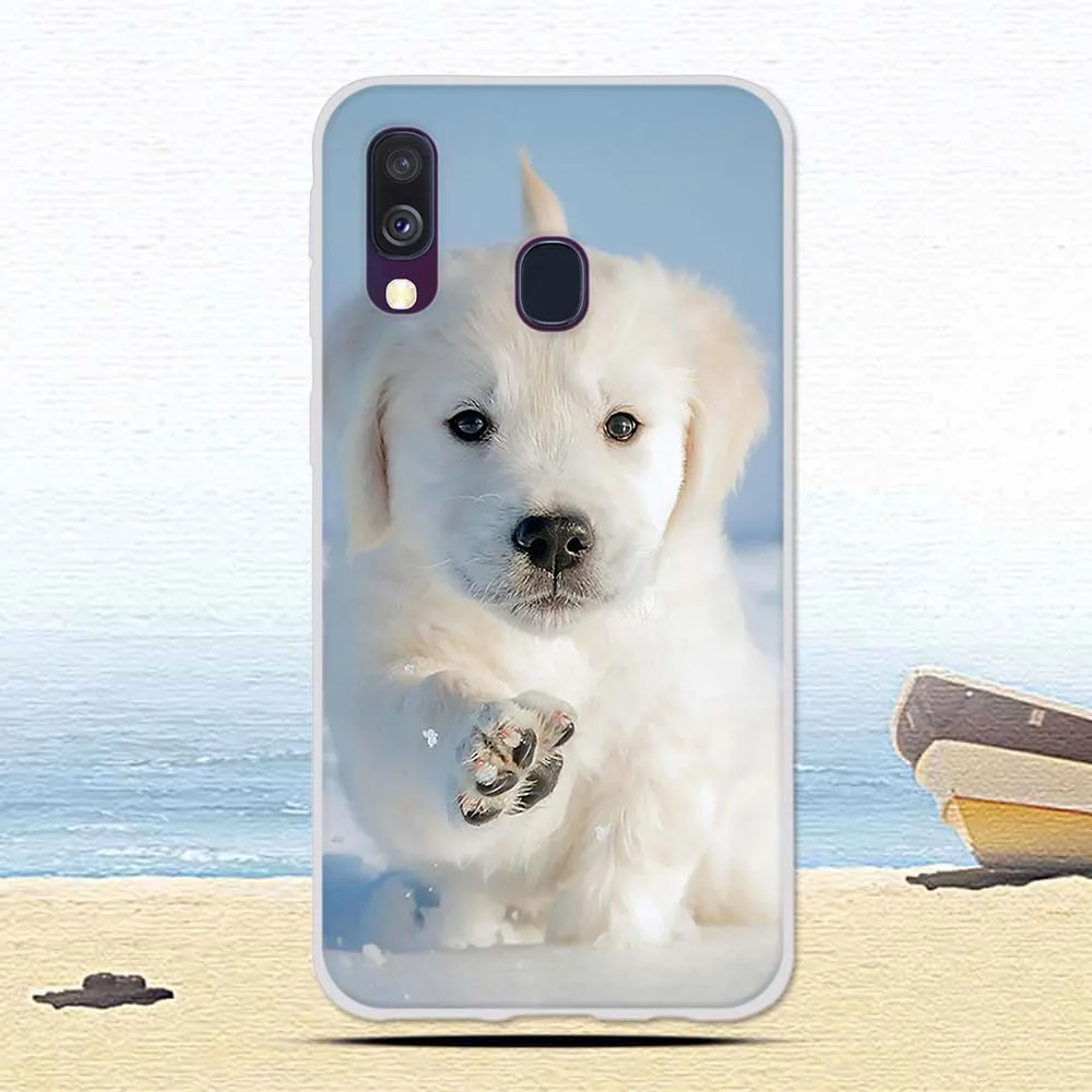 38 Роскошный мягкий силиконовый чехол из ТПУ для samsung Galaxy A40 A 40, чехол с цветочным рисунком кота, защитный чехол для телефона s Fundas Coque - Цвет: 38