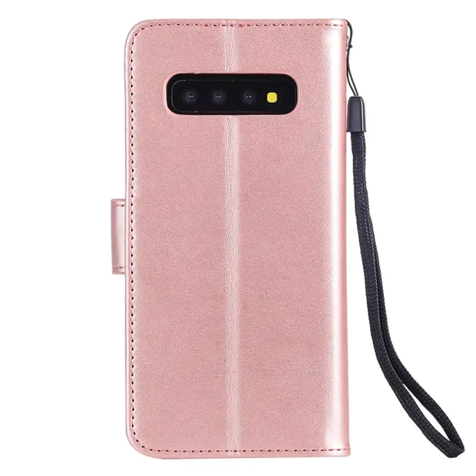 Кожаный чехол книжка с 3d рисунком совы для Samsung Galaxy S10 e S5 S6 S7 S8 S9 Plus Edge A10 A30 A40 A50 A70 M10