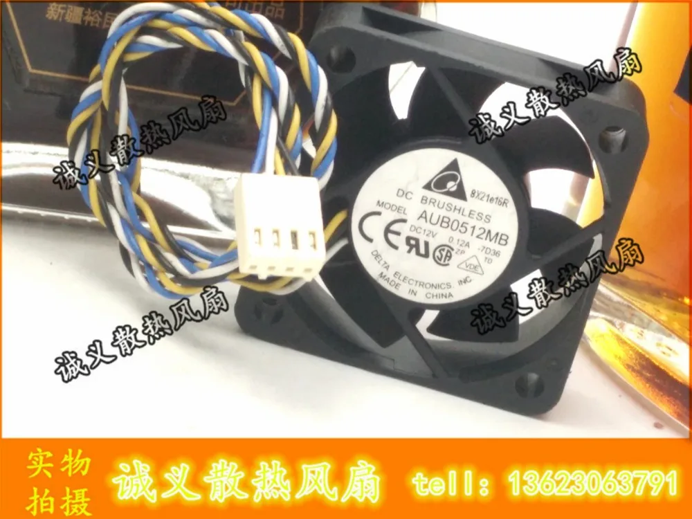Delta 5015 AUB0512MB 12V 0.12A 5 см Интеллектуальный автоматический вентилятор шасси PWM CPU|cpu fan