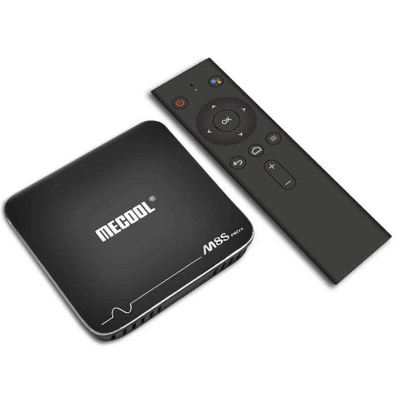 ТВ приставка MECOOL M8S PRO + Android Amlogic S905W 7 1 2 Гб ОЗУ 16 ПЗУ 4G WiFi 100 Мбит/с BT4.2 с голосовым