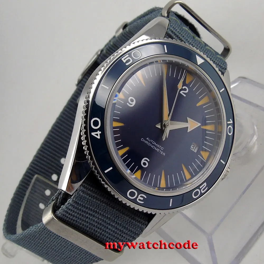 Мужские автоматические часы с синим циферблатом 41 мм 821A|watch automatic men|watch menwatch men |
