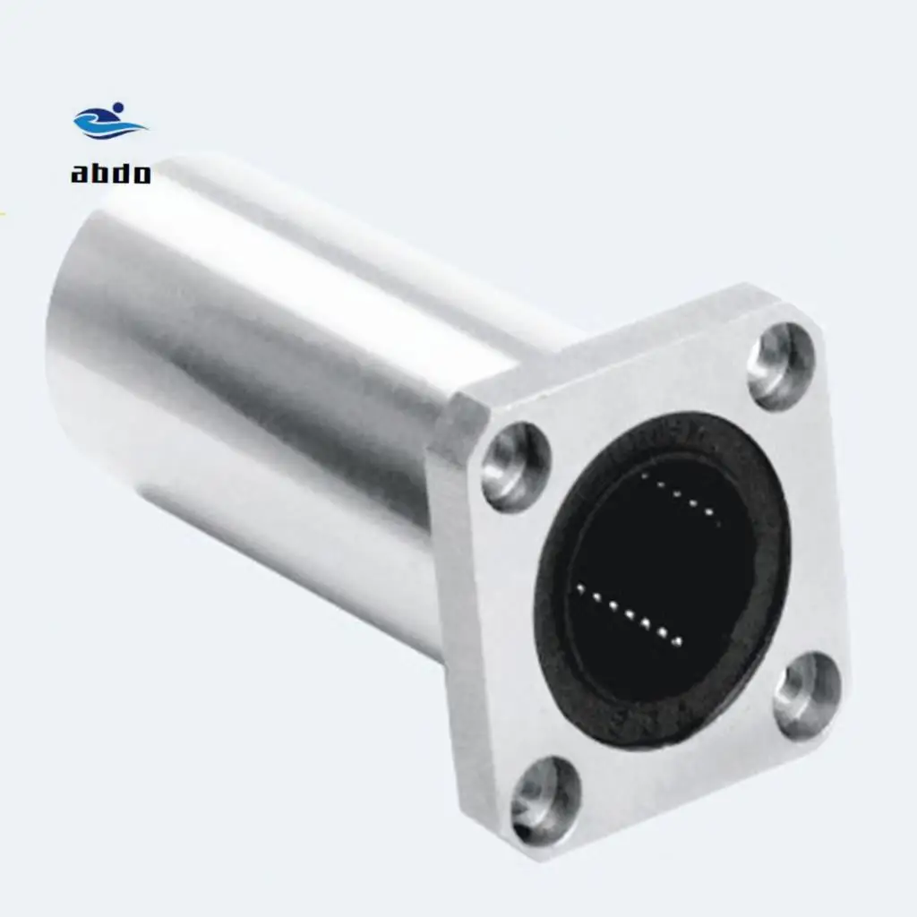 4 PCS LMK8LUU/LMK10LUU/LMK12LUU long type Rectangular Flange High quality Linear Bearing CNC Bush for 3D printer parts | Обустройство