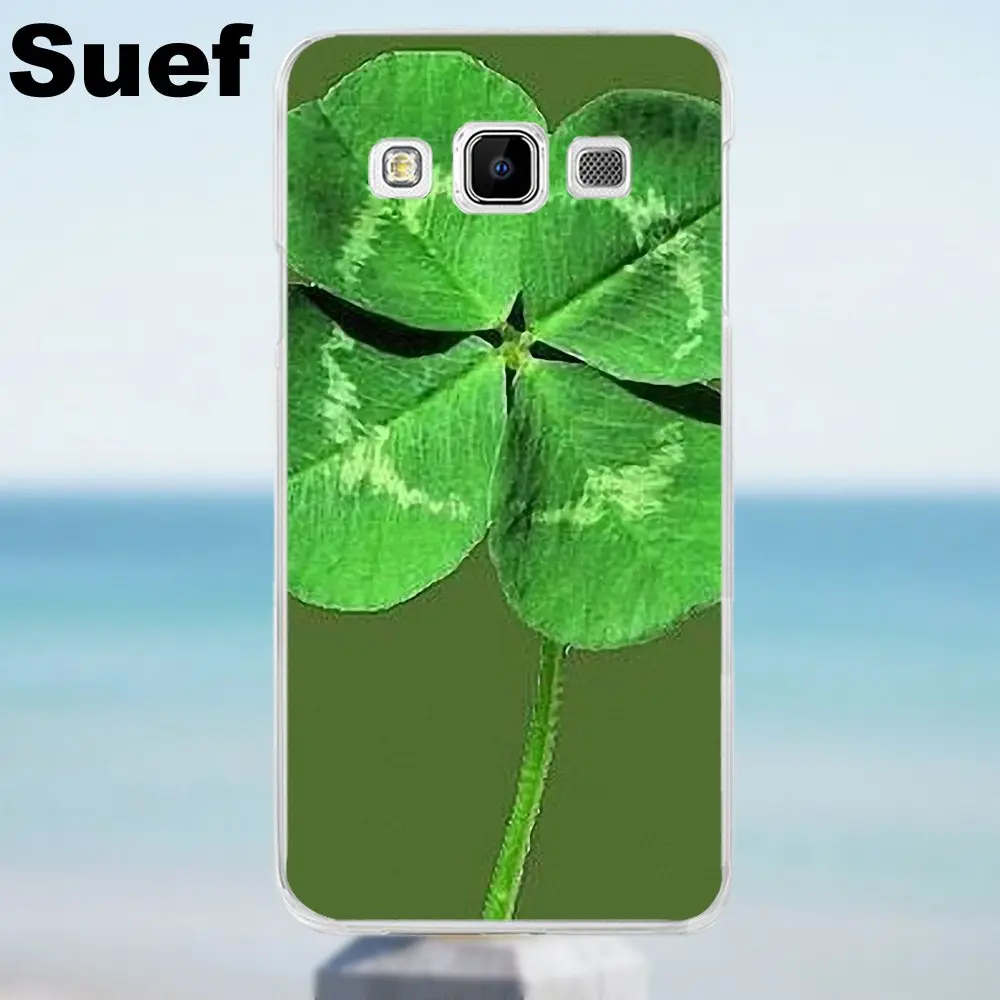Suef четыре листа клевера модные ТПУ сумочки для аксессуаров Galaxy Alpha Core Prime Note 2 3 4 5 S3