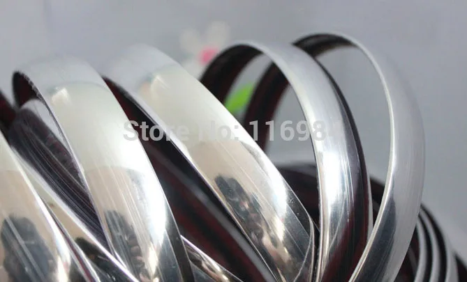 Универсальная хромированная клейкая лента для отделки интерьера автомобиля 15 м x