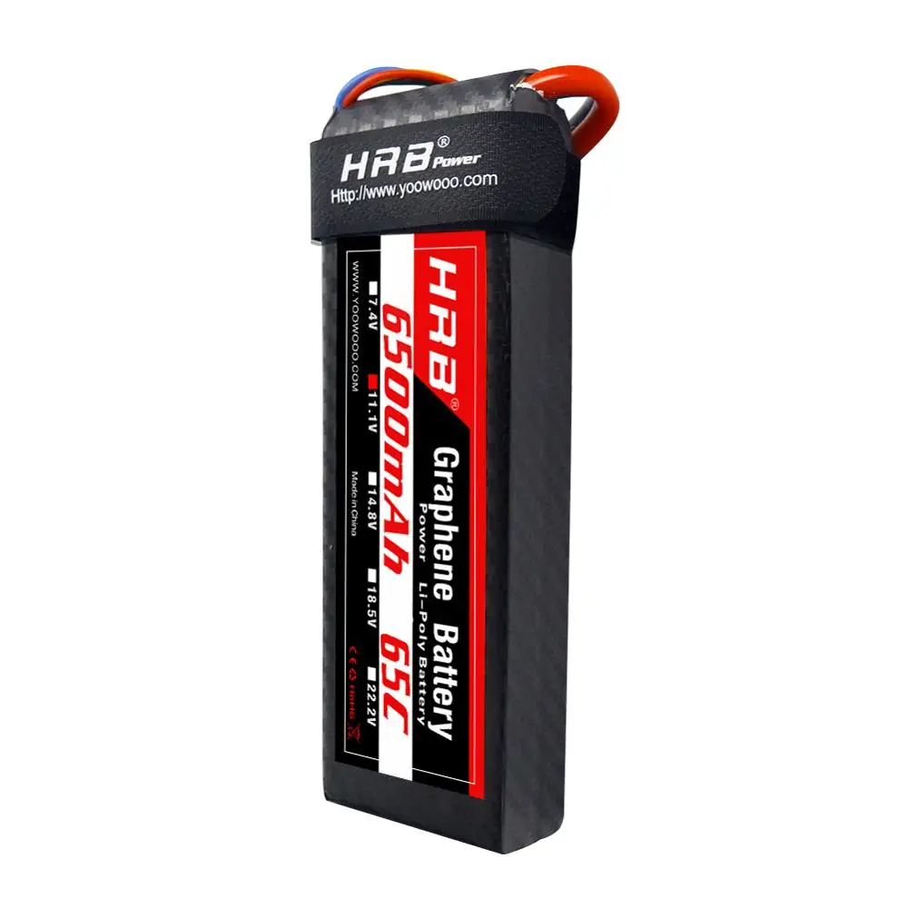 Более мощный аккумулятор 6500mAh 65C-130C Graphene 2S 3S 4S 5S 6S для радиоуправляемого самолета лодки для Traxxas автомобиля радиоуправляемого самолета