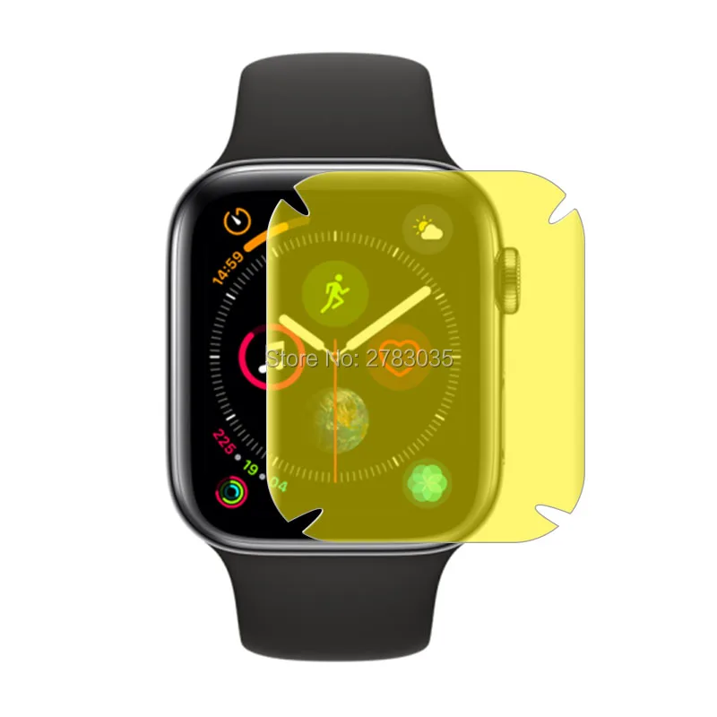 Для Apple Watch Series 1 2 3 4 5 40 мм/44 мм/38 мм/42 мм полное покрытие зеркальная защита экрана