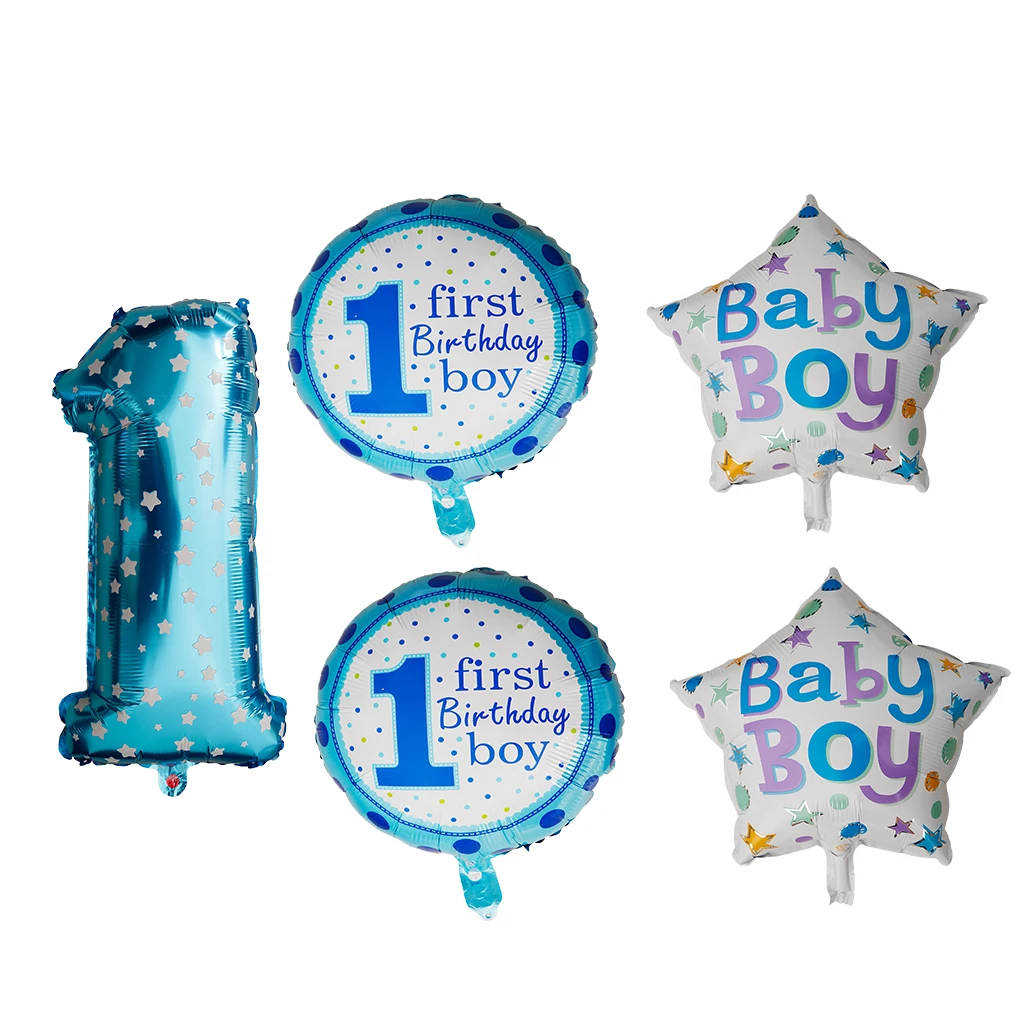 5 шт./компл. Симпатичные воздушные шары из фольги Baby Shower украшение для первого дня