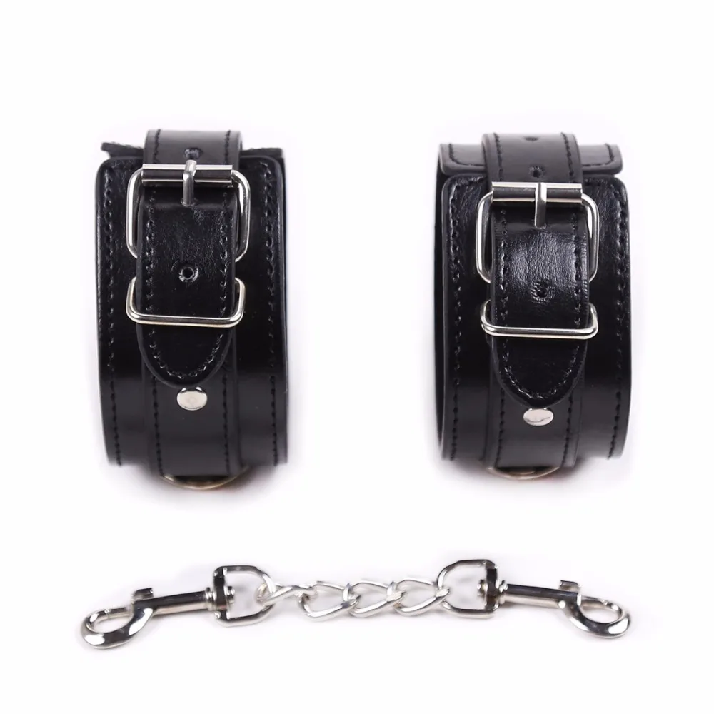 Новинка 2019 мужские кожаные заклепки удерживающие Наручники для БДСМ пар мужчин и