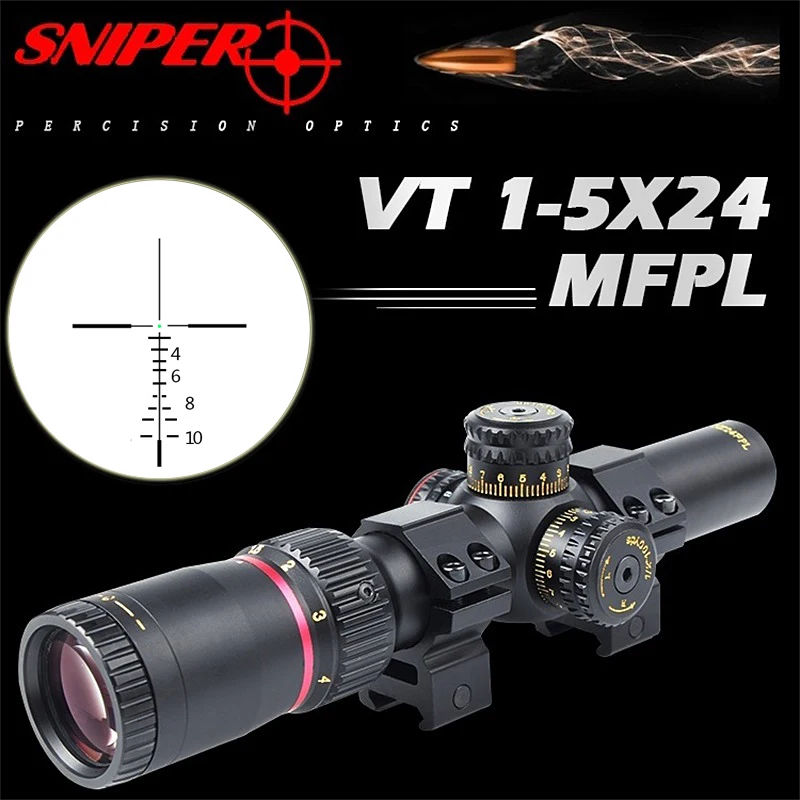 Охотничий Прицел SNIPER NT 1 5X24 тактический оптический прицел полноразмерное