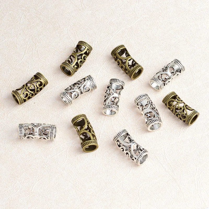 10 шт./компл. Dreadlock Beads бронза s прическа викингов с косами и бусинами аксессуары для