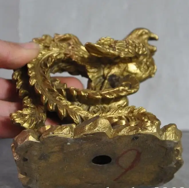 4 &quotКитайский латунный по феншуй мифические звери птица Феникс счастливый