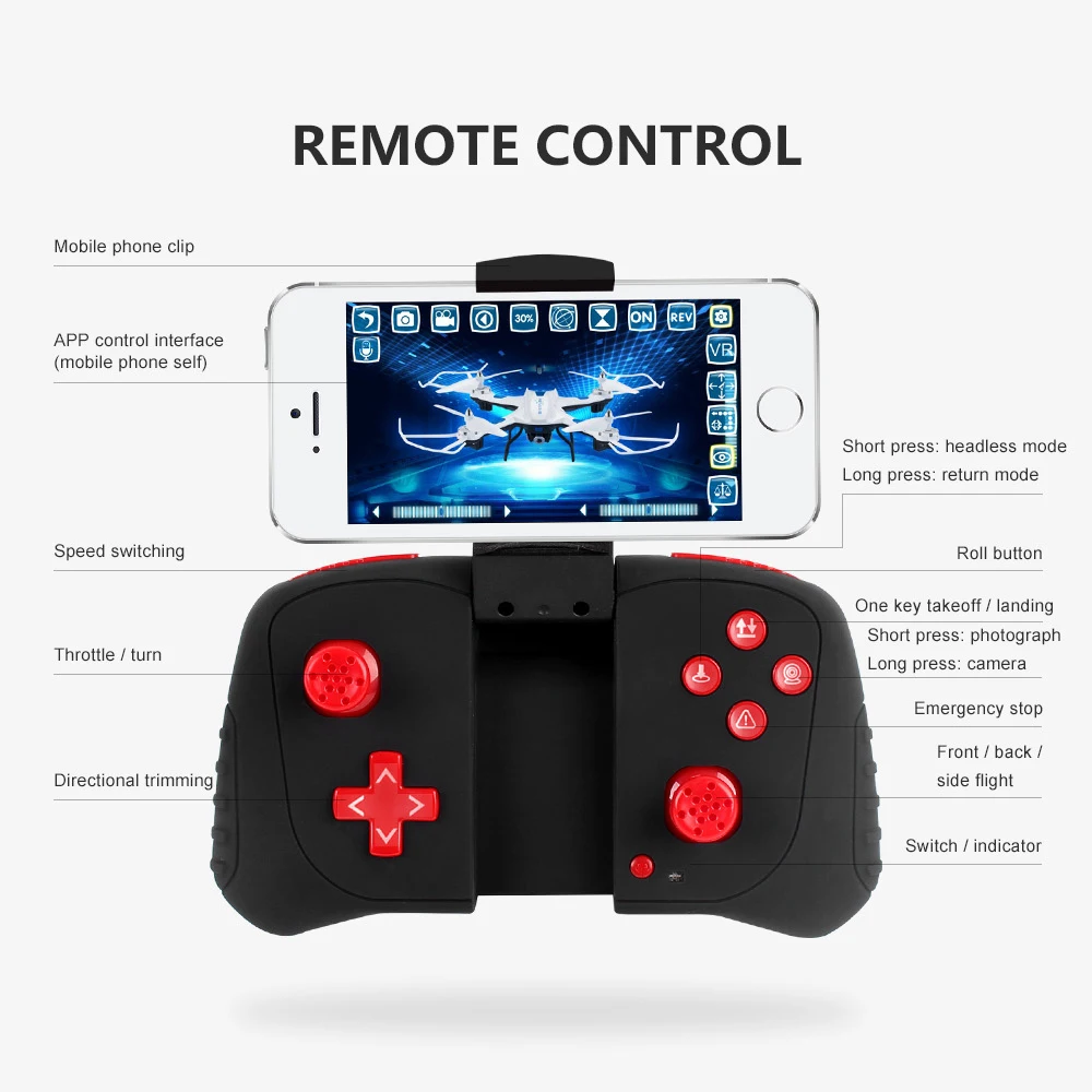 Высота Удержание WI-FI FPV Радиоуправляемый Дрон s7 headless режим RC Quadcopter со светодиодной ночной яркая WI-FI fpv камеры VS DJI Phantom 3