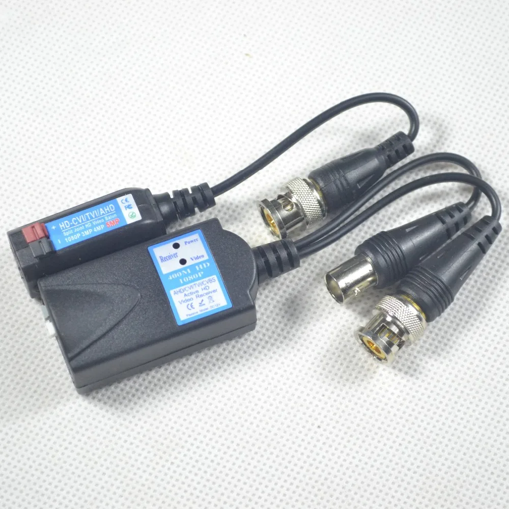 HD Active Video Balun Transmit Pal/NTSC CVI /TVI/AHD /CVBS видеосигнал через UTP DC 12V источник питания до 400 м