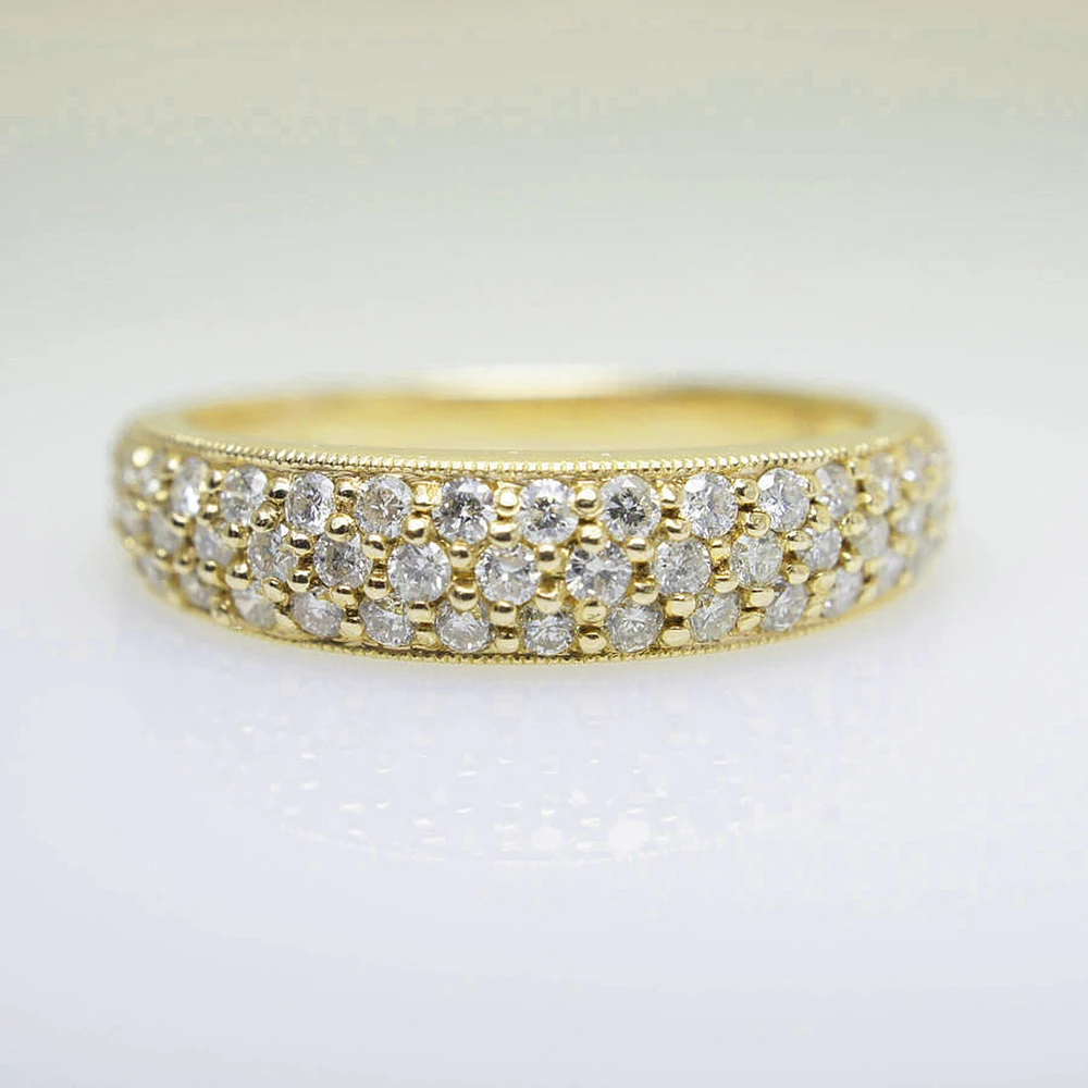 Женское кольцо для помолвки Marquise Moissanite 14K желтое золото ширина 4 5 мм|ring wide|ring bandring