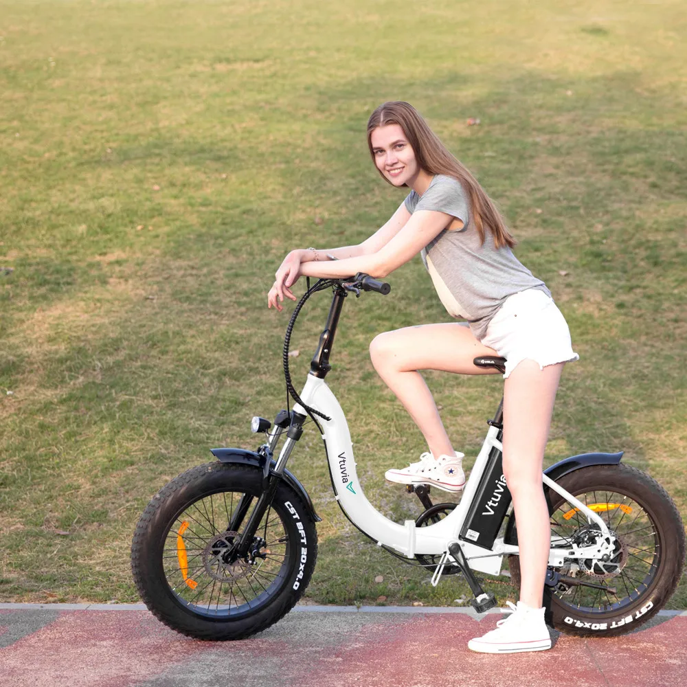VTUVIA Лидер продаж сквозной 20 &quotfat tire складной e bike 500 Вт 48 В батарея пляжный электровелосипед с задней