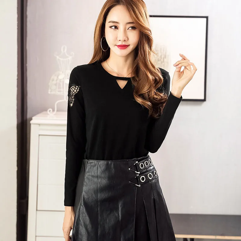 GGRIGHT long sleeve embroidery blouse women shirts blusas mujer de moda 2019 plus size womens tops and blouses chemise femme | Женская