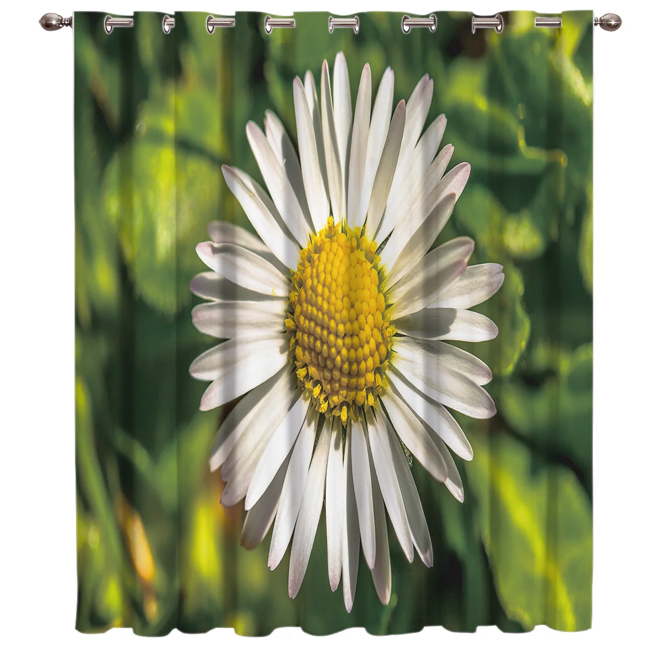 Весенние оконные шторы Daisy Flower Valance для гостиной ванной комнаты кухни помещений
