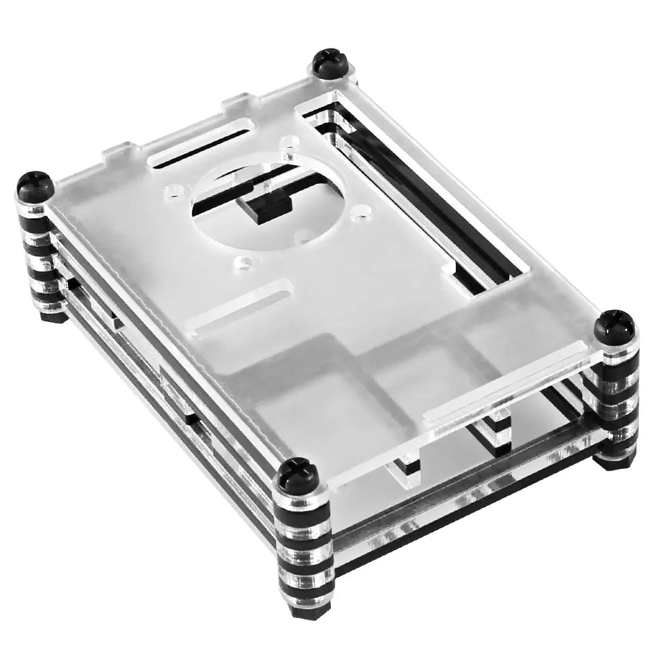 Aokin для Raspberry Pi 3 корпус Чехол 9 слой акриловая крышка оболочка с охлаждающим
