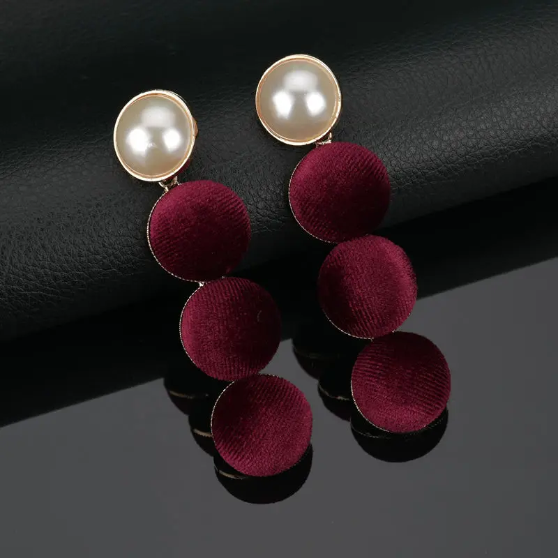 Terreau Kathy 2017 Cotton Beads Tassel Earrings Women Handmade Pompom Long Stup Wedding Statement Jewelry | Украшения и