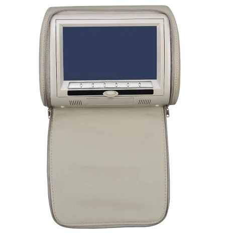 Beige No Headphone Cemicen 2 шт. 9 дюймов Автомобильный подголовник dvd-плеер Монитор цифровой экран с USB/SD/IR/FM передатчик/динамик/игра Дистанционное управление - Цвет: Beige No Headphone