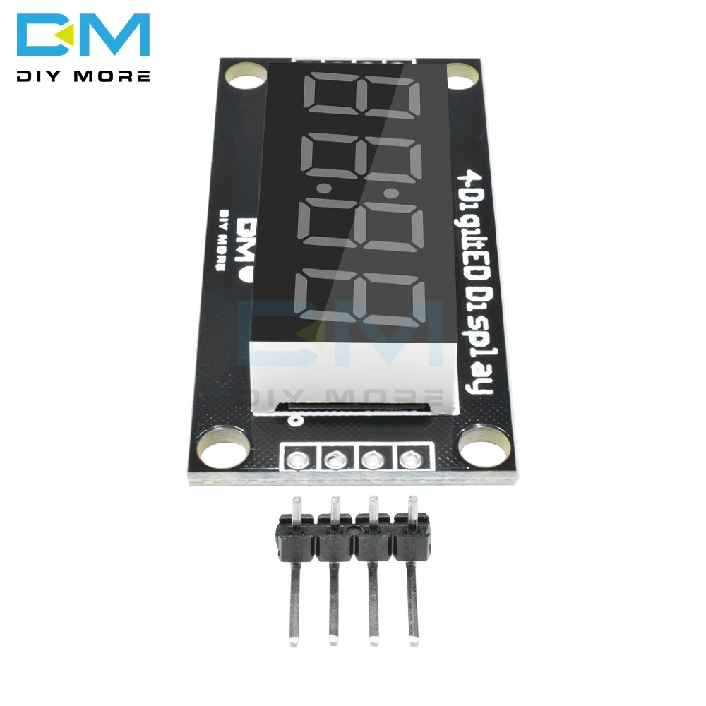 4-цифровой Дисплей модуль для Arduino с часами 0,36 дюймов 7 сегментов Дисплей трубки зеленый светодиодный доска TM1637 модуль