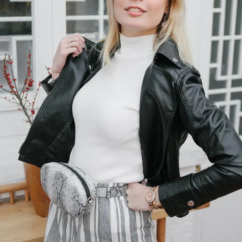 Кожаные поясные сумки со змеиным узором на цепочке, женские сумки для телефона из искусственной кожи, модные женские поясные сумки