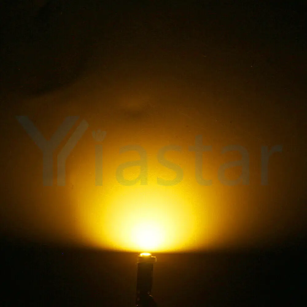 

Yiastar100X W3W T5 Socket 1 SMD 3030 Car LED Bulbs Canbus Error Free Instrument Light 12V White Blue Green Pink Red Yellow Lamp
