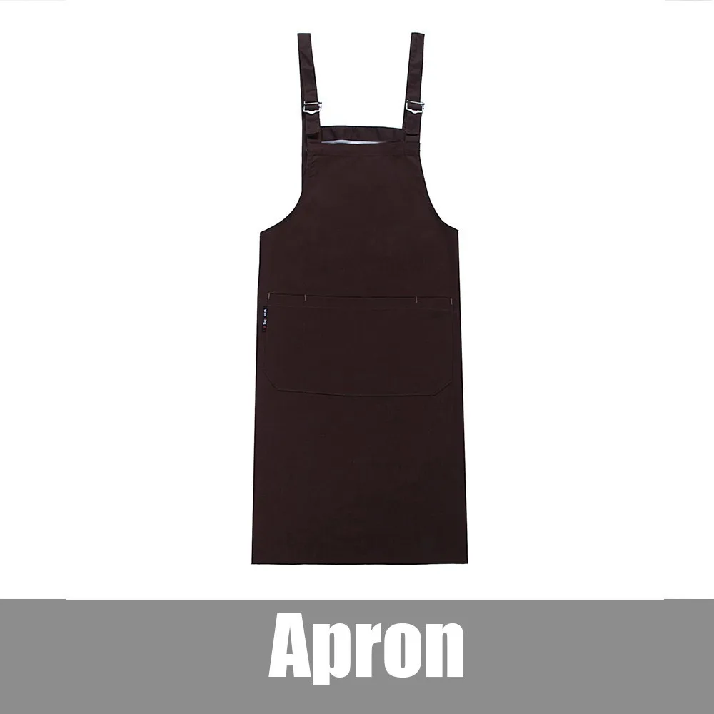 Coffee Apron Высокое качество унисекс кухня отель кофе магазин пекарня шеф-повара официанта униформа для уборки рабочая одежда без рукавов "H" фартуки - Цвет: Coffee Apron
