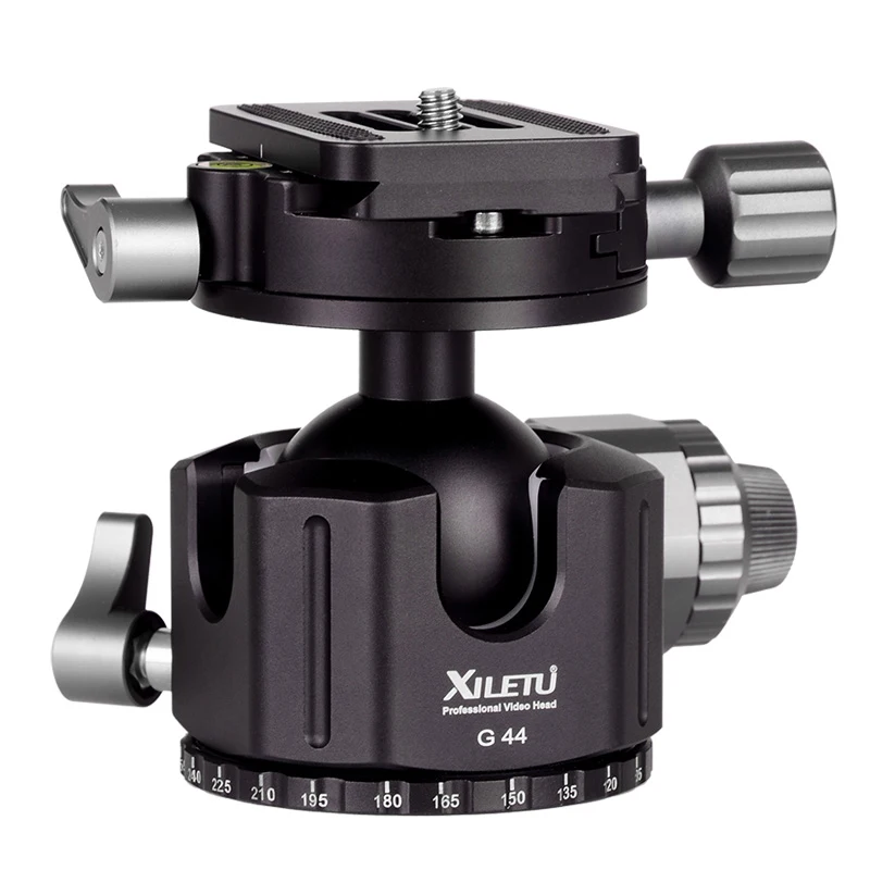 

G-44 Heavy Duty Tripod Head 360 Rotary Omni-directional Shooting Suitable for heavy-duty digital camera tripods can carry 20KG