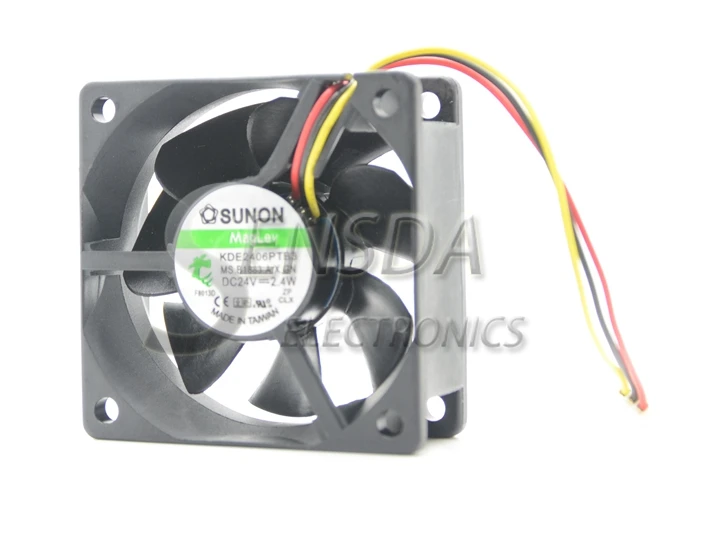 Осевой охлаждающий кулер для Sunon fan KDE2406PTB3 6 см 6*6 60*60*25 мм 6025 24 в 2 4 Вт|sunon fan|cooler coolerfan