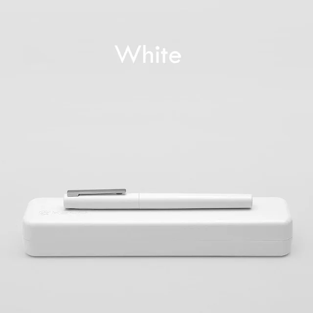 Xiaomi Mijia Kaco BRIO авторучка Цельнометаллический корпус ручки два способа орошения чернил оснащен Шмидтом поглотитель чернил - Цвет: white