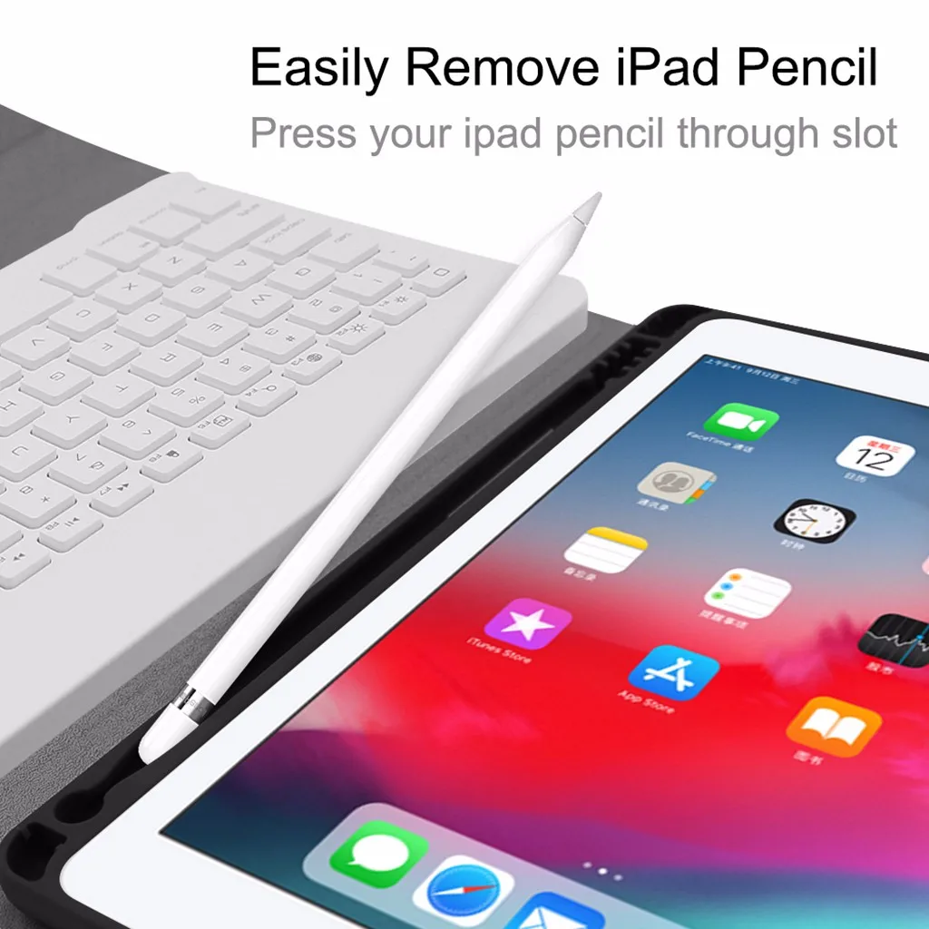 OMESHIN мини Bluetooth клавиатура Беспроводная для iPad Apple iPhone планшет складная клавиатура Премиум кожаный клавиатура для Pro 9,7 118A