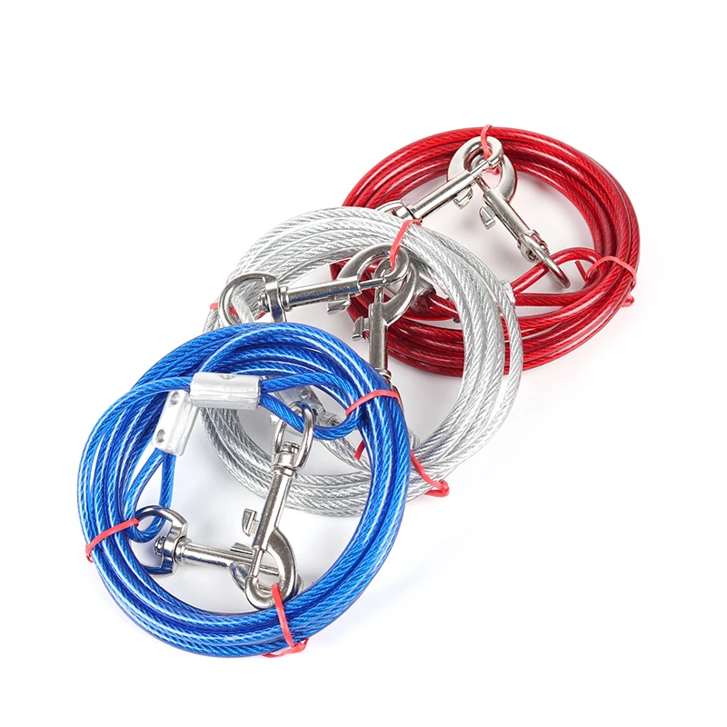 Поводок для собак поводок со стальной проволокой 3/5/10 м|double dog leash|lead leashleash for |