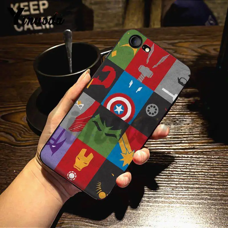 3 Yinuoda для iphone 7 6 X Чехол Дэдпул Железный человек Marvel Мстители чехол для телефона для iphone 11 Pro Max 7X6 6S 8 Plus 5 5S SE 5C - Цвет: 3