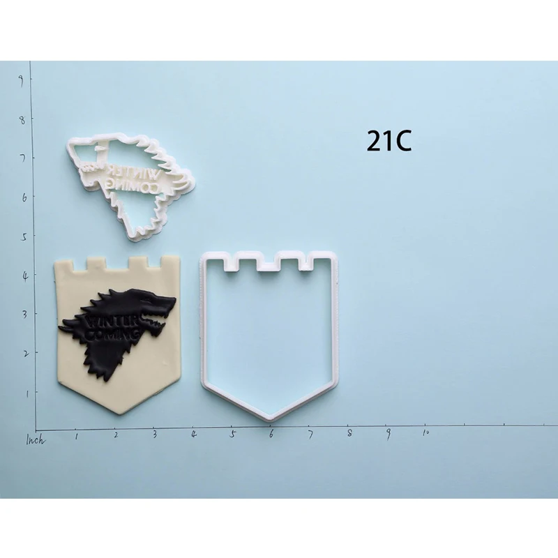 Игра престолов серии формочки для печенья набор на заказ 3D напечатанный резак для помадки инструменты для украшения торта Формы для торта