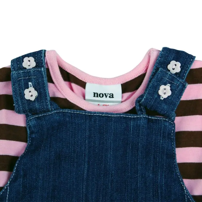 FREE SHIPPING H059# 6m-4y 5piece/lot letter embroidery and buttons summer sleeveness dress for girls | Детская одежда и обувь